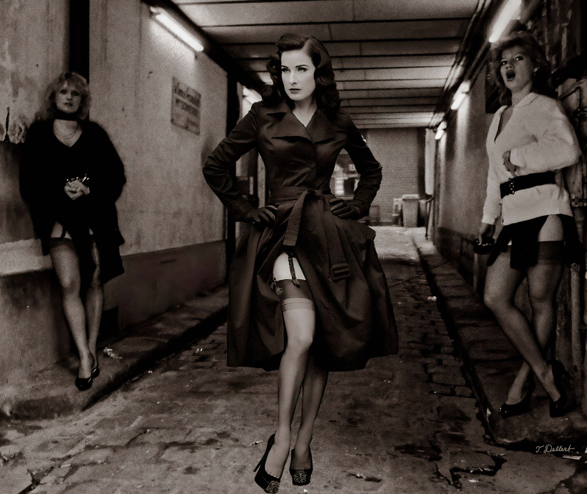 Dita  on Rue St Denise  Paris  copy